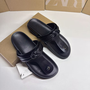 Infradito con Piattaforma Stile Europeo-Americano alla Moda per <span class=keywords><strong>Donna</strong></span>, <span class=keywords><strong>Scarpe</strong></span> Estive da Spiaggia Morbide Antiscivolo con Tomaia in PU e Suola in TPR - Product Image 5