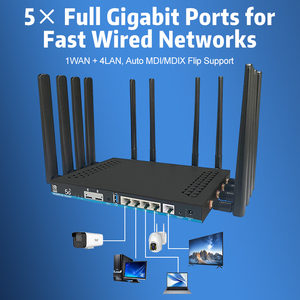 5G Modem OpenWrt Dual-SIM-Router Gigabit Ethernet und 4G LTE WiFi 6 mit externer SMA-Antenne, Firewall- und VPN-Funktion - Product Image 6