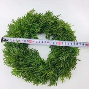 सबसे अच्छा बेच त्योहार उत्सव के लिए हरी पत्ती पुष्पांजलि देवदार पुष्पांजलि मोमबत्ती सर्कल - Product Image 2