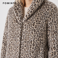 Veste pour homme, manteau en fausse fourrure imprimé léopard de luxe, veste en peluche épaisse et chaude pour l'hiver, vêtements de rue tendance, vêtements d'extérieur en stock