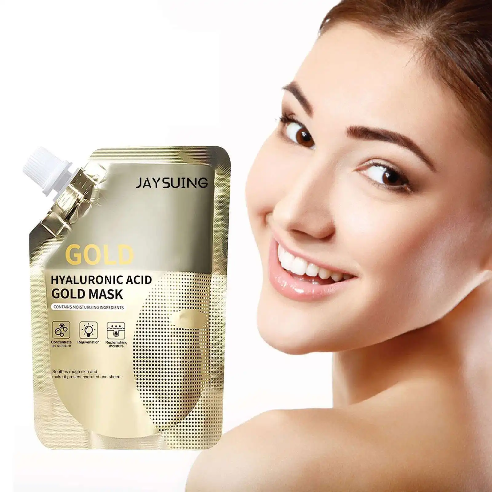 Le masque facial Rétinol Gold de Jaysuing nettoie en profondeur les pores, atténue les ridules et resserre la peau
