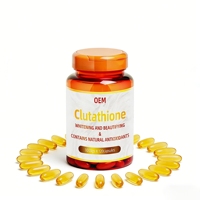 Capsule de blanchiment de la peau du visage au glutathion, pilules super blanchissantes, collagène blanchissant, gélules molles, marque privée