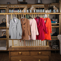 Manteau d'hiver long pour femmes d'occasion de haute qualité Nom de marque Col haut État propre Ballots emballés quantité minimale de commande 45kg