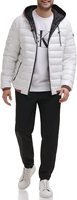 AQTQ vestes chaudes à capuche pour hommes, Logo personnalisé en plumes de canard, à bulles d'hiver