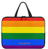 Rainbow (variant Philadelphie) Sac pour ordinateur portable Rainbow, étui fin pour ordinateur portable avec fermeture éclair, sac pour ordinateur portable pour tablettes, grande capacité