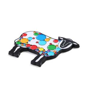 Aimant de réfrigérateur promotionnel, mignon et coloré, en forme de vache laitière, aimant 3D pour réfrigérateur, en métal émaillé, alliage de zinc, aimants animaux pour réfrigérateur - Product Image 4