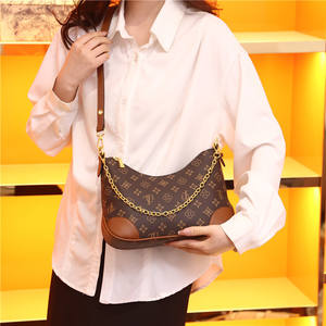 Bolsos Retro estampados para mujer Tas Wanita, bolsos cruzados de hombro con textura minimalista estampados de lujo a la moda para mujer - Product Image 3