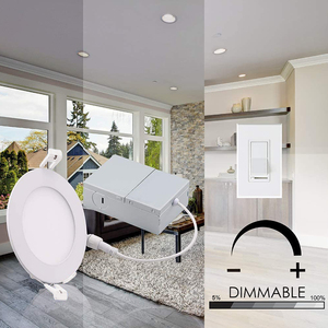 Ca/USA tốt nhất người bán 4/6 inch <span class=keywords><strong>LED</strong></span> recessed Slim Bảng điều chỉnh xuống ánh sáng đèn 3000K/4000K/5000K mỏng potlight - Product Image 6