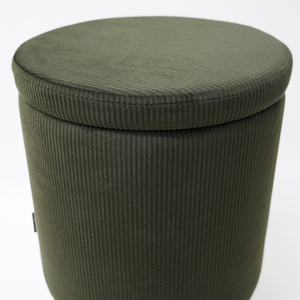 Factory Customized Living Room Bedroom New Velvet Footstool Round <strong>Stool</strong> Wooden <strong>Legs</strong> - Product Image 6