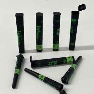 A Archibald Varias llegadas Pop Top Tubo de almacenamiento de plástico Flip Top Squeeze 116mm Embalaje de cigarros Tubo preenrollado Plástico con tapa - Product Image 1