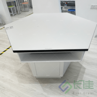 Mobilier de salle de classe en métal à tige moderne pour école Chaises de bureau simples pour étudiants et tables hexagonales réglables en hauteur avec évier