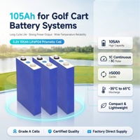Cellule de batterie LiFePO4 3,2 V 105 Ah, cellule prismatique LFP, haute densité énergétique pour système de stockage d'énergie solaire