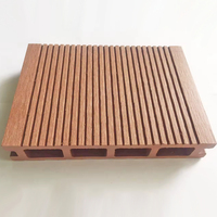 Platelage Extérieur Rainuré en WPC, Dalles de Terrasse en Composite Bois-Plastique Étanche pour Sols Extérieurs, Vente en Gros