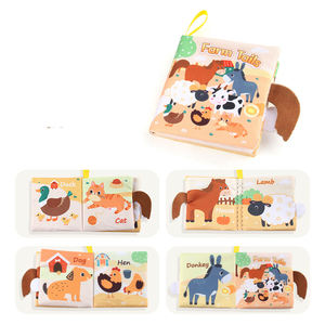 Livre de jouets pour enfants d'approvisionnement d'usine 0-3 ans éducation précoce bébé livre en tissu lavable déchirure livres d'images - Product Image 6
