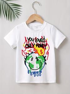 เสื้อยืดเด็กสีพื้น แขนสั้น สำหรับเด็กผู้ชายและเด็กผู้หญิง เสื้อยืดฤดูร้อนสำหรับเด็ก เสื้อยืดกีฬา สกรีนโลโก้ได้ เสื้อยืดเด็กผ้าฝ้าย - Product Image 4