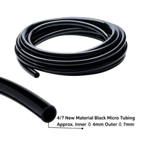 Tuyau d'irrigation en microtube PVC 4/7 mm, accessoire pour micro-asperseur, goutteur, conduite d'eau pour ferme et verger