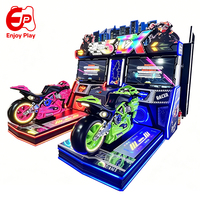 Simulateur de course de moto dynamique D5 DX Commercial Enjoy Play, machine de jeu d'arcade avec accepteur de billets pour 2 joueurs