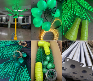 Trang Trí Tiệc LED Thắp Sáng Cây Cọ Với Dừa - Product Image 5