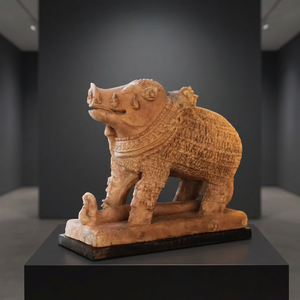 Sculpture d'Adi Varaha du dieu Vishnu, inspirée de l'art des temples indiens du XIe-XIIe siècle, réplique de décoration dévotionnelle hindoue - Product Image 2
