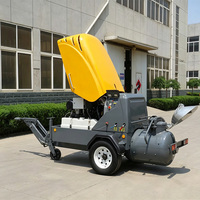 Pompe à mortier et sable humide M740D pour la construction, conception compacte et portable, certifiée ISO, pour projets