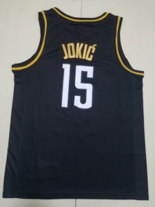 Wholesale High Quality Men's <strong>Denver</strong> #15 <strong>Jokic</strong> #27 MURRAY Basketball Embroidered Jerseys Custom Jerseys with logo - Product Image 2