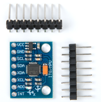 Module de capteur IMU 6 axes FYX Stock GY-521 MPU6050, gyroscope 3 axes, accéléromètre, carte de détection de mouvement et d'inclinaison I2C pour robotique DIY