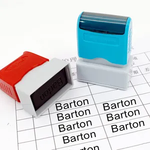 Individueller Name Unternehmensstempel Schlussverkauf personalisierter quadratischer Gummimeldruck schwamm Blitz-Bürotsmark