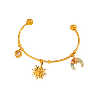 Bracelet en acier inoxydable au design minimaliste haut de gamme pour femmes, plaqué or européen, bracelet de luxe pour femmes, bijoux de mode en gros