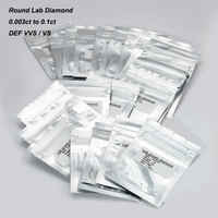Starsgem CVD Lab Grown Diamond Forma redonda DEF Color VVS Clartiy Melee Size Lab Diamond