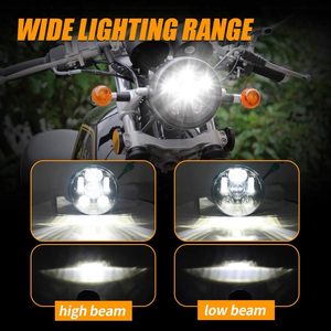 Phare de moto LED de 5-3/4 5,75 pouces compatible avec Harley Davidson Sportster Iron 883 1200 Dyna Street <span class=keywords><strong>Bob</strong></span> Low Rider - Product Image 5