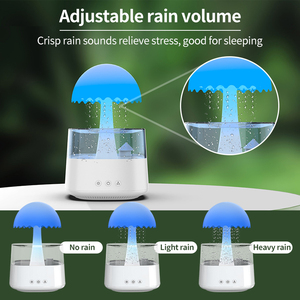 OEM Creative Rain Cloud Humidifier Ultrasonic Water Drop Essential Oil Diffuser Cozy Umbrella Colorful Aromatherapy <strong>Humidifyer</strong> - Product Image 2