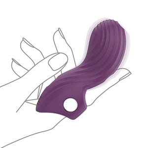 Novo Mini Vibrador para Masturbação Vaginal Feminina 10-Frequência Vibração Forte Mais Seguro Vibrador Manga Dedo - Product Image 4