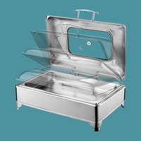 Vente en gros Chauffe-plat pour buffet en acier inoxydable de luxe Chauffe-plat commercial électrique en céramique Équipement de restauration