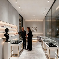 Vitrine à bijoux avec éclairage, présentoir à bijoux, boîte de présentation, vitrines pour bijouterie