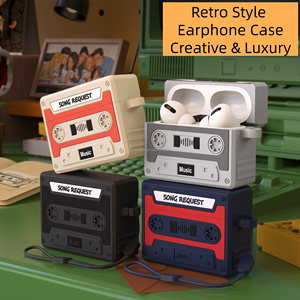 <strong>Funny</strong> Cassette Tape Design Case for Airpods Pro3 2025, Cute Cartoon Silicone Protective Case for AirPods Pro 3 for Women Men - Product Image 4