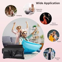 Sac de voyage à roulettes personnalisé OEM pour concours de danse avec porte-vêtements, sac de voyage pliable pour costumes sur roulettes