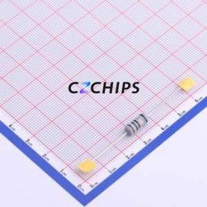 Résistance traversante KNP1W-10ohm 5%T, composant traversant (THT), D4.5xL11.5mm, bobinée, 10Ohm 5% 350V - Product Image 1