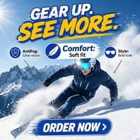 Lunettes de ski cylindriques à double lentille, anti-buée, UV400, magnétiques, à changement rapide, résistantes aux chocs, prix usine en gros, personnalisables