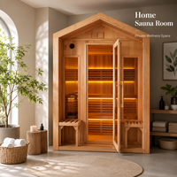 Cabine de sauna sur mesure OEM, sauna sec intérieur pour les soins de santé à domicile et la relaxation.