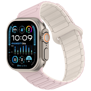 Correa Deportiva Magnética de Silicona de 3 Eslabones Inclinados Personalizada, Correa de Repuesto Transpirable para IWatch 11 10 Ultra - Product Image 4