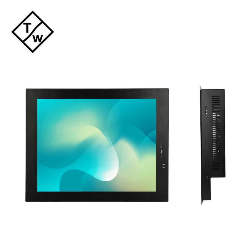 Wall Mount Embedded System Touch Screen 17 inch Industrial All in One PC