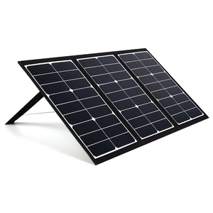 Panneaux solaires monocristallins pliables portables 60W haute efficacité, étanches IP65, chargeur solaire USB-PD pour camping en plein air et camping-car - Product Image 1