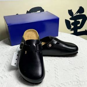 Chaussures sabots personnalisées de haute qualité Birkenstocks Mule en <span class=keywords><strong>cuir</strong></span> suédé fourrure Eva anti-glissant en <span class=keywords><strong>cuir</strong></span> véritable sabots de soutien de la voûte plantaire pour femmes - Product Image 5