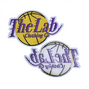 تصميم شعارات أندية كرة القدم المخصصة، رقع مطرزة بالجملة، ملصقات تطريز قابلة للكي على قمصان كرة السلة - Product Image 2