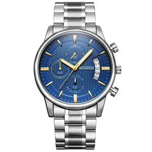 BOAMIGO nouvelle montre à Quartz <span class=keywords><strong>de</strong></span> sport pour hommes étanche pleine robe en acier chronographe bande en acier inoxydable <span class=keywords><strong>montres</strong></span> <span class=keywords><strong>de</strong></span> Style d'affaires - Product Image 3