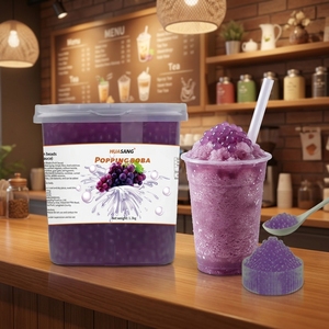 Sans <span class=keywords><strong>sucre</strong></span> 3kg Raisin Boba Popping Fournitures Perles De Jus De Fruits Boba Perle Boule pour Boissons Lait Thé Boutique Ingrédients - Product Image 1