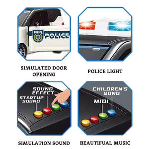 Enfants Friction Alimenté Sirène Musique Histoire Jouet Éducatif Toddler Mini Voiture De <span class=keywords><strong>Police</strong></span> Jouet avec Lumière & Son - Product Image 3