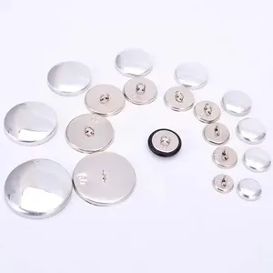 Factory Price High-Strength Blank Metal Buttons Have Shank Fabric Covered Button For Furniture Sofa Upholstery