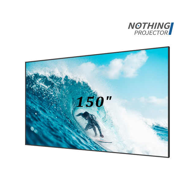 NP Lenticular Ultra Short Throw 150 Inch 16:9 ALR Projector Screen for 4K UST Projector Home Theater