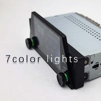 Autoradio MP5 1 Din avec écran tactile 5 pouces Linux, lecteur audio avec Bluetooth, Carplay, Android Auto, DSP, FM et commande au volant